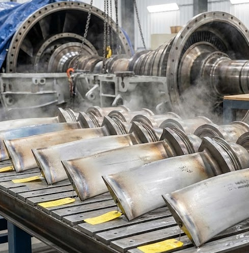 Steam Cleaning Hot Gas Path Components