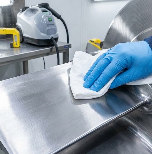 White Glove Clean Turbine Parts